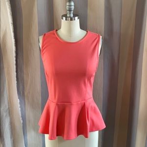 Forever 21 salmon peplum top